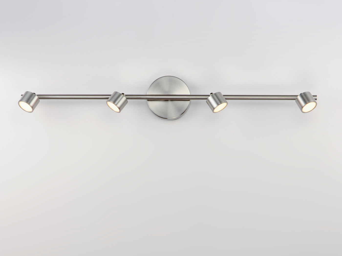 Taylor 4-Light Fixed Rail LED Track, 1,820 Lumens, 28W, 3000K CCT, 120-277V, Black, White or Satin Nickel Finish