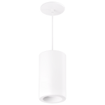 White pendant light fixture in a white background