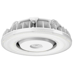 LED Round Canopy Light, Wattage and CCT Selectable, 8,745 Lumens Max, 120-277V, White or Bronze Finish