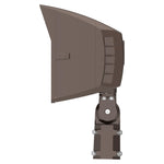 A single outdoor light fixture shade and mounting bracket shown on a plain white background.