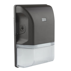 LED Mini Wall Pack, 1901 Lumens Max, Wattage and CCT Selectable, 120-277V, Bronze or White Housing