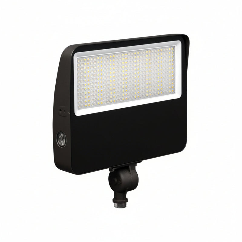 2PK LED Flood Light, 11,000 Lumen Max, Wattage and CCT Selectable, Knuckle & Trunnion, 120-277V