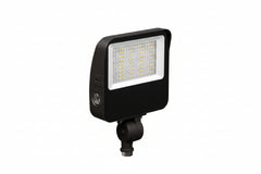 4PK LED Flood Light, 5,000 Lumen Max, Wattage and CCT Selectable, Knuckle & Trunnion, 120-277V