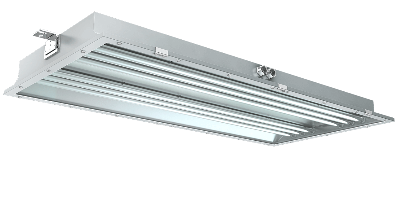 LED Hazardous Location Paint Booth Light, Class 1 Division 2, 8400-28,000 Lumens, 60W-200W, 100-277V