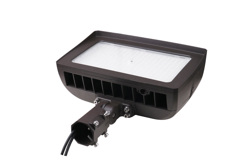 LED Flood Light, 48,000 Lumen Max, Wattage, CCT and Optic Selectable, Integrated Photocell, 120-277V
