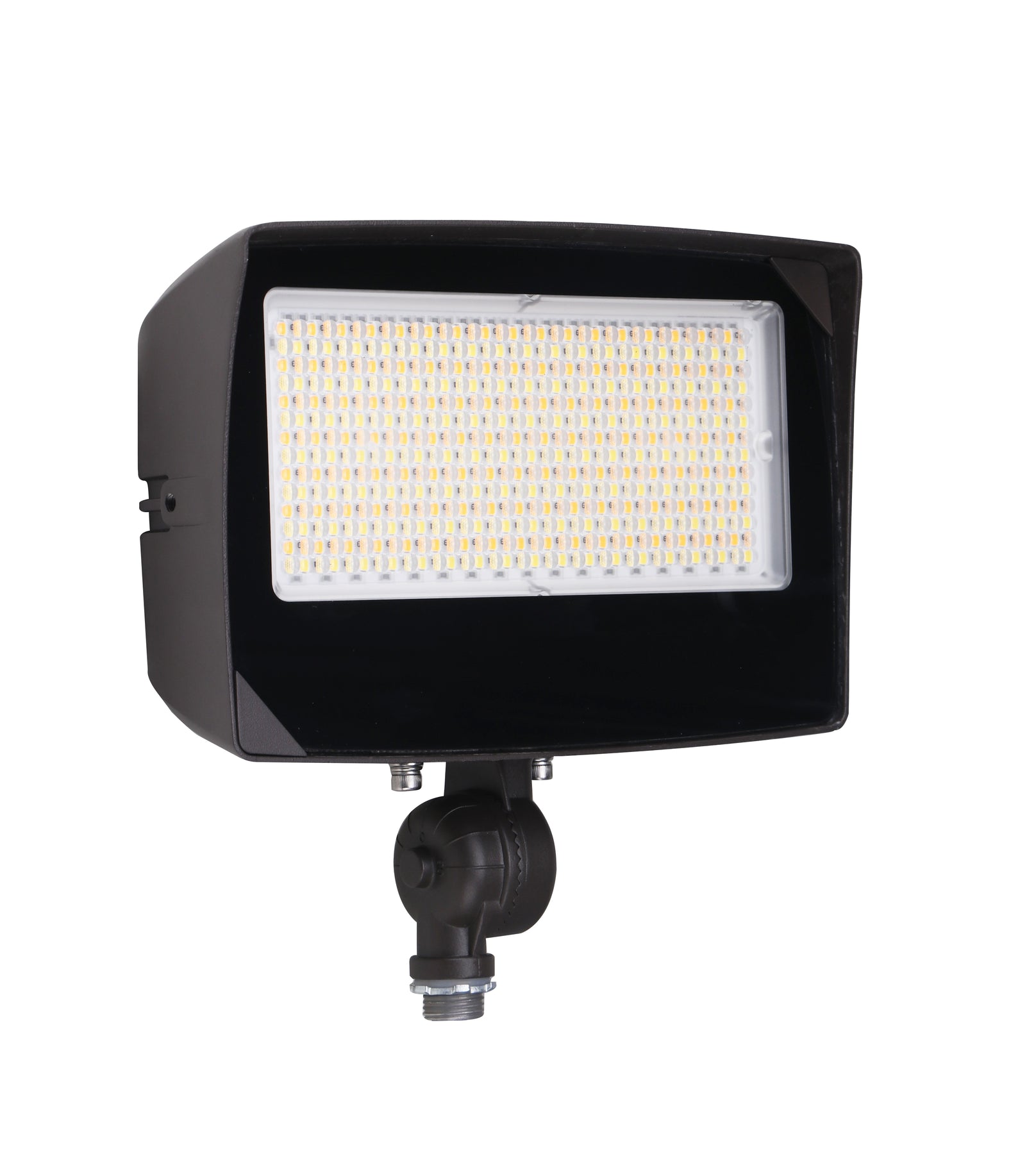 LED Flood Light, 9000 Lumen Max, Wattage, CCT and Optic Selectable, Integrated Photocell, 120-277V