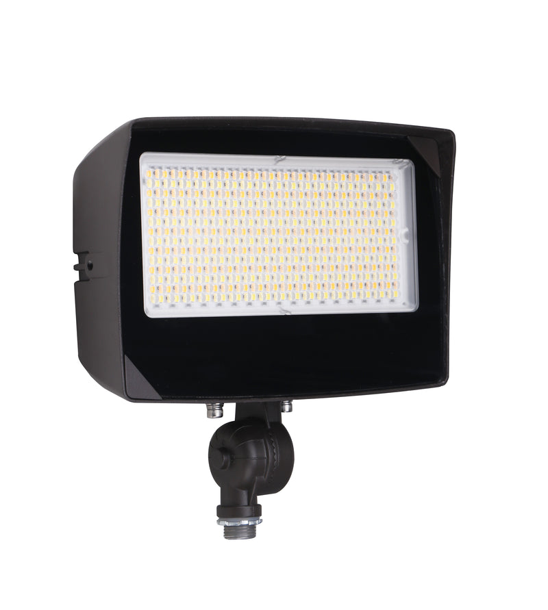 LED Flood Light, 9000 Lumen Max, Wattage, CCT and Optic Selectable, Integrated Photocell, 120-277V