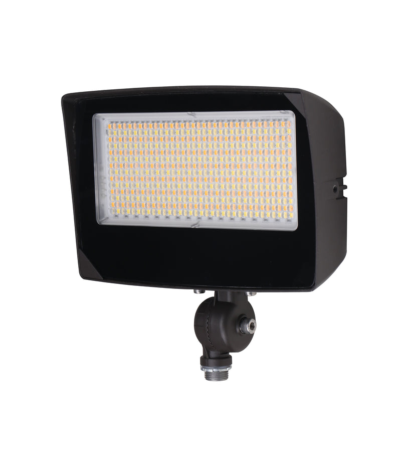 LED Flood Light, 9000 Lumen Max, Wattage, CCT and Optic Selectable, Integrated Photocell, 120-277V