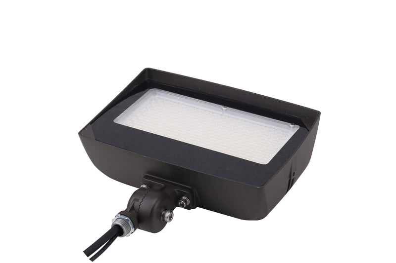 LED Flood Light, 9000 Lumen Max, Wattage, CCT and Optic Selectable, Integrated Photocell, 120-277V