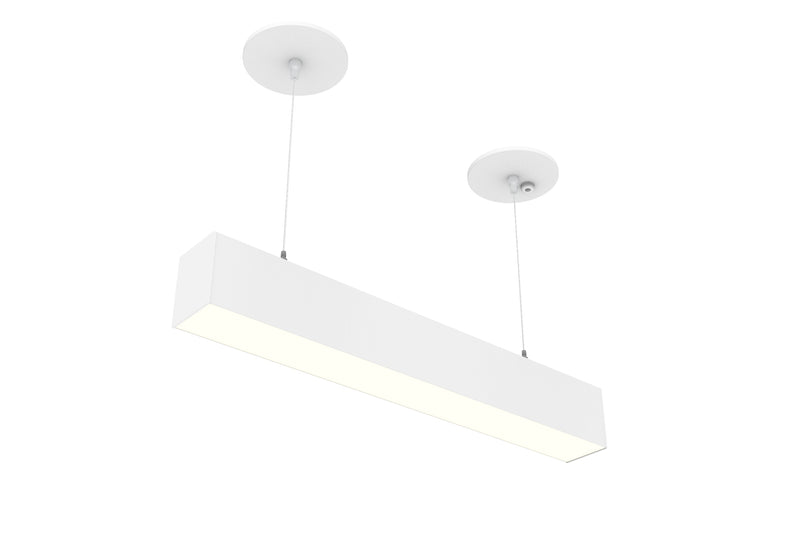 2 FT LED Direct/Indirect Suspended Linear Fixture G2, 3300 Lumen Max ...