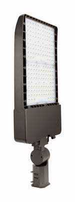 LED Area Light, 42,500 Lumens, 300W, 5000K, Type 3, 120-277V, Arm, Slip Fitter and Wall Mount Options