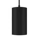 black 6 inch led cylinder light with mount