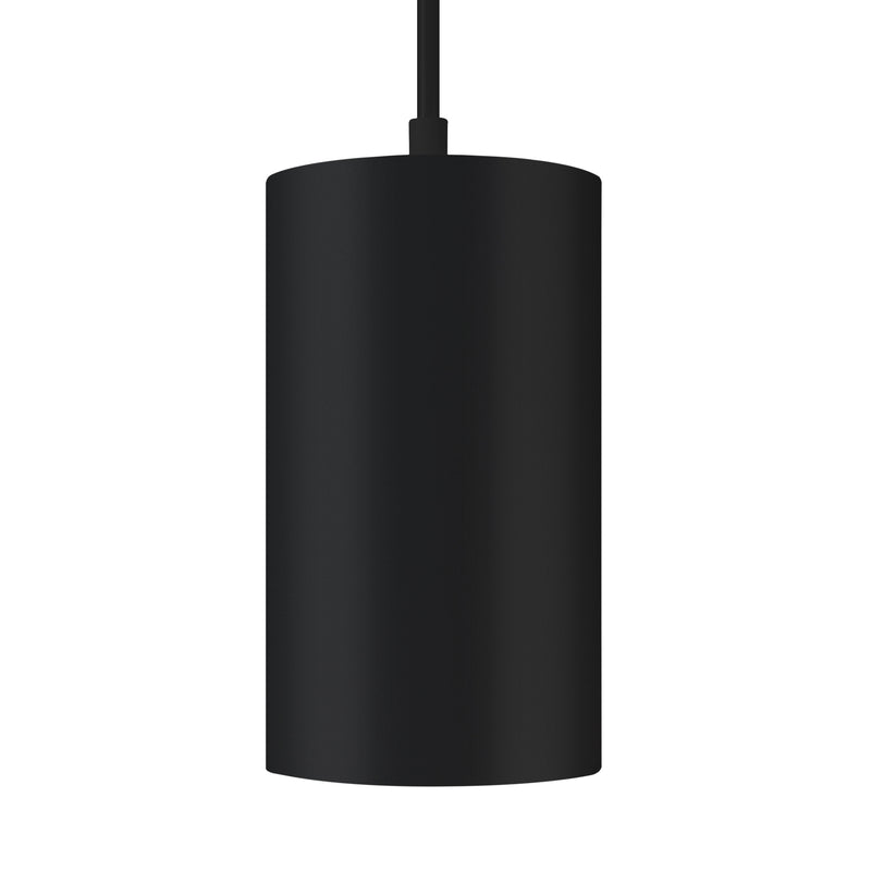 black 6 inch led cylinder light with mount