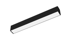 2FT LED Up/Down Suspended Linear Light, 2700 Lumen Max, Wattage and CCT Selectable, 120-277V, Black or White Finish