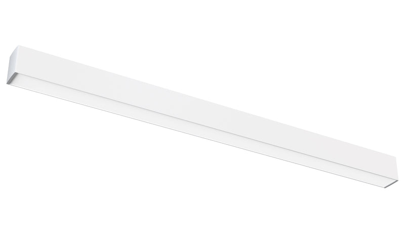4FT LED Up/Down Suspended Linear Light, 5400 Lumen Max, Wattage and CCT Selectable, 120-277V, Black or White Finish