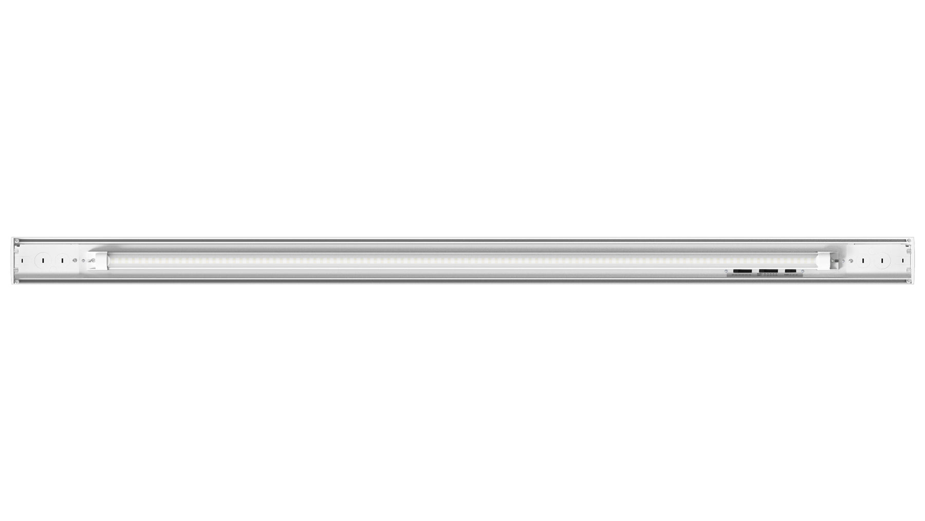 4FT LED Up/Down Suspended Linear Light, 5400 Lumen Max, Wattage and CCT Selectable, 120-277V, Black or White Finish