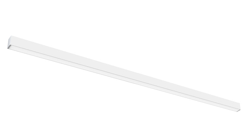 8FT LED Up/Down Suspended Linear Light, 10,800 Lumen Max, Wattage and CCT Selectable, 120-277V, Black or White Finish