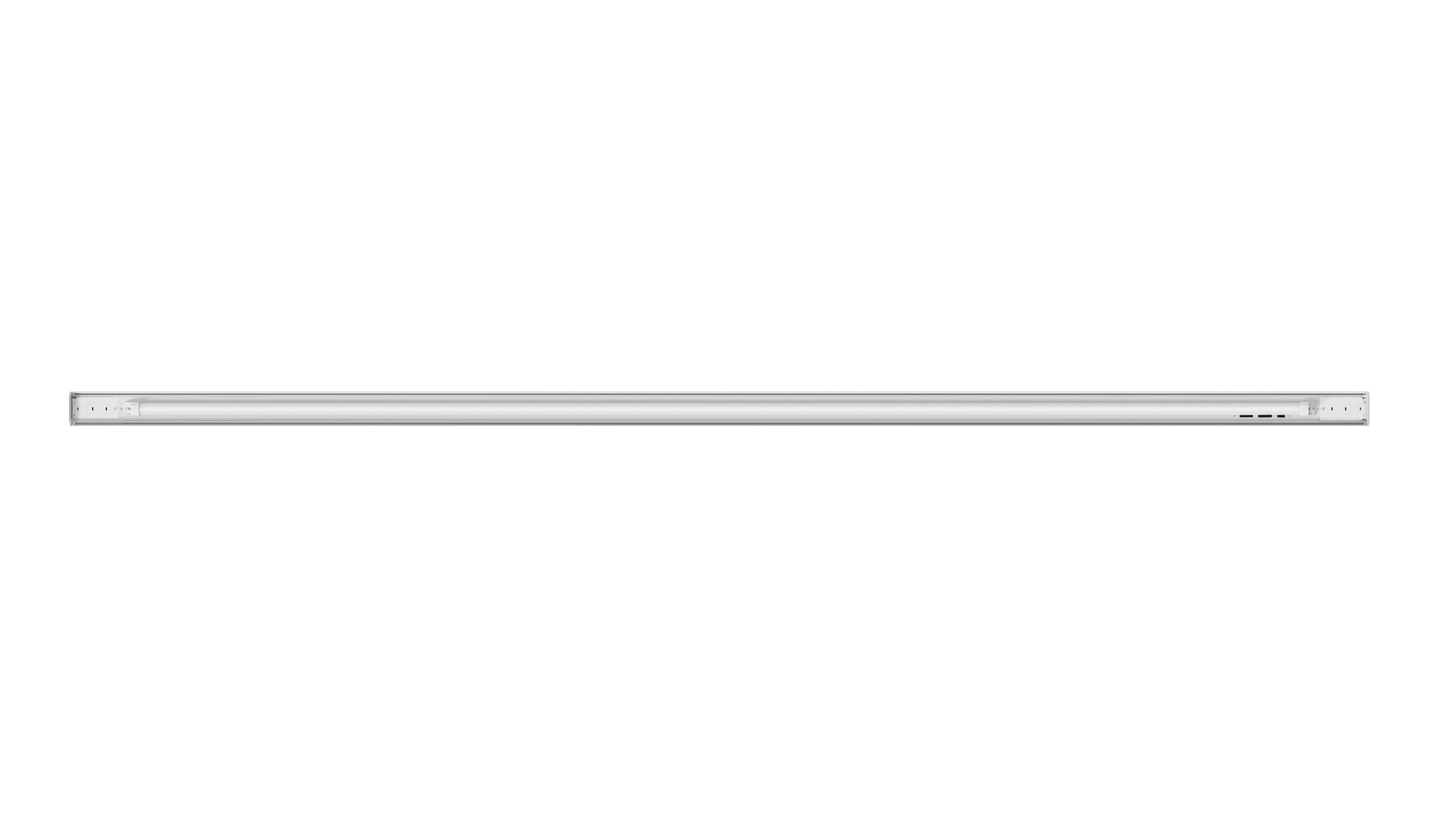 8FT LED Up/Down Suspended Linear Light, 10,800 Lumen Max, Wattage and CCT Selectable, 120-277V, Black or White Finish
