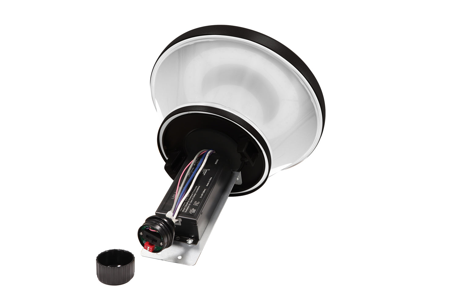 LED Bollard Light, 3200 Lumen Max, Wattage and CCT Selectable, 120-277V, Dark Bronze, White or Black