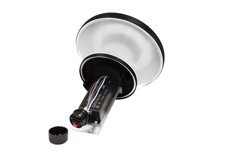 LED Bollard Light, 3200 Lumen Max, Wattage and CCT Selectable, 120-277V, Dark Bronze, White or Black