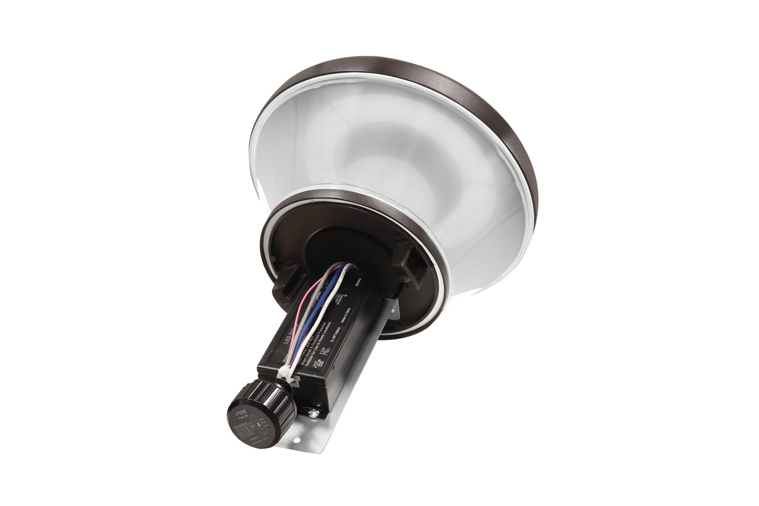 LED Bollard Light, 3200 Lumen Max, Wattage and CCT Selectable, 120-277V, Dark Bronze, White or Black