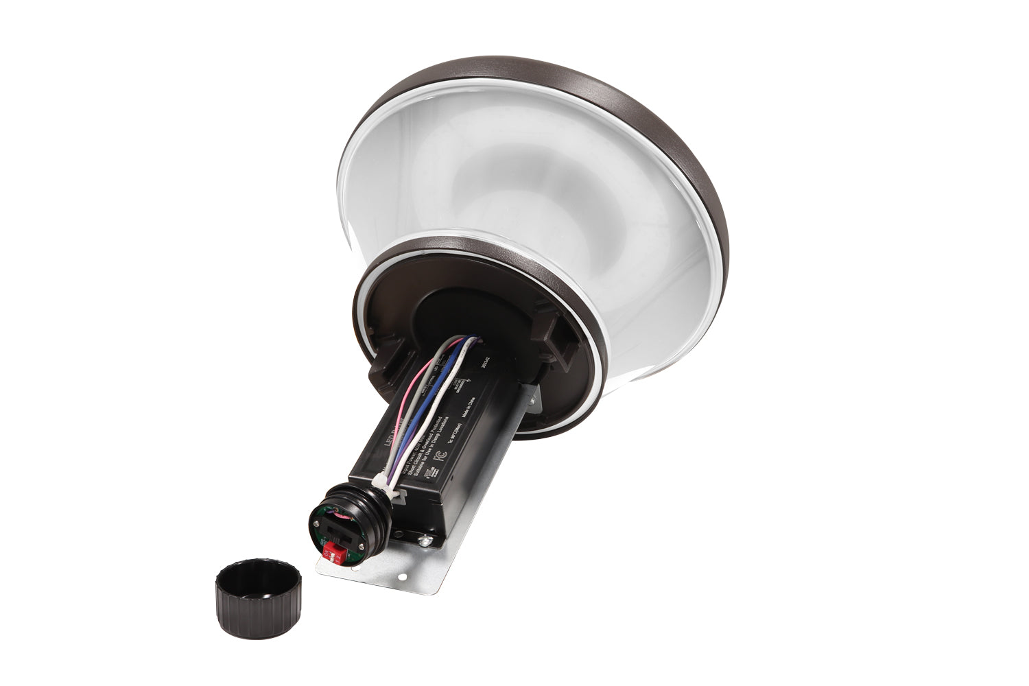 LED Bollard Light, 3200 Lumen Max, Wattage and CCT Selectable, 120-277V, Dark Bronze, White or Black