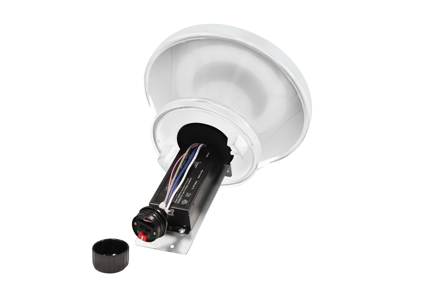 LED Bollard Light, 3200 Lumen Max, Wattage and CCT Selectable, 120-277V, Dark Bronze, White or Black