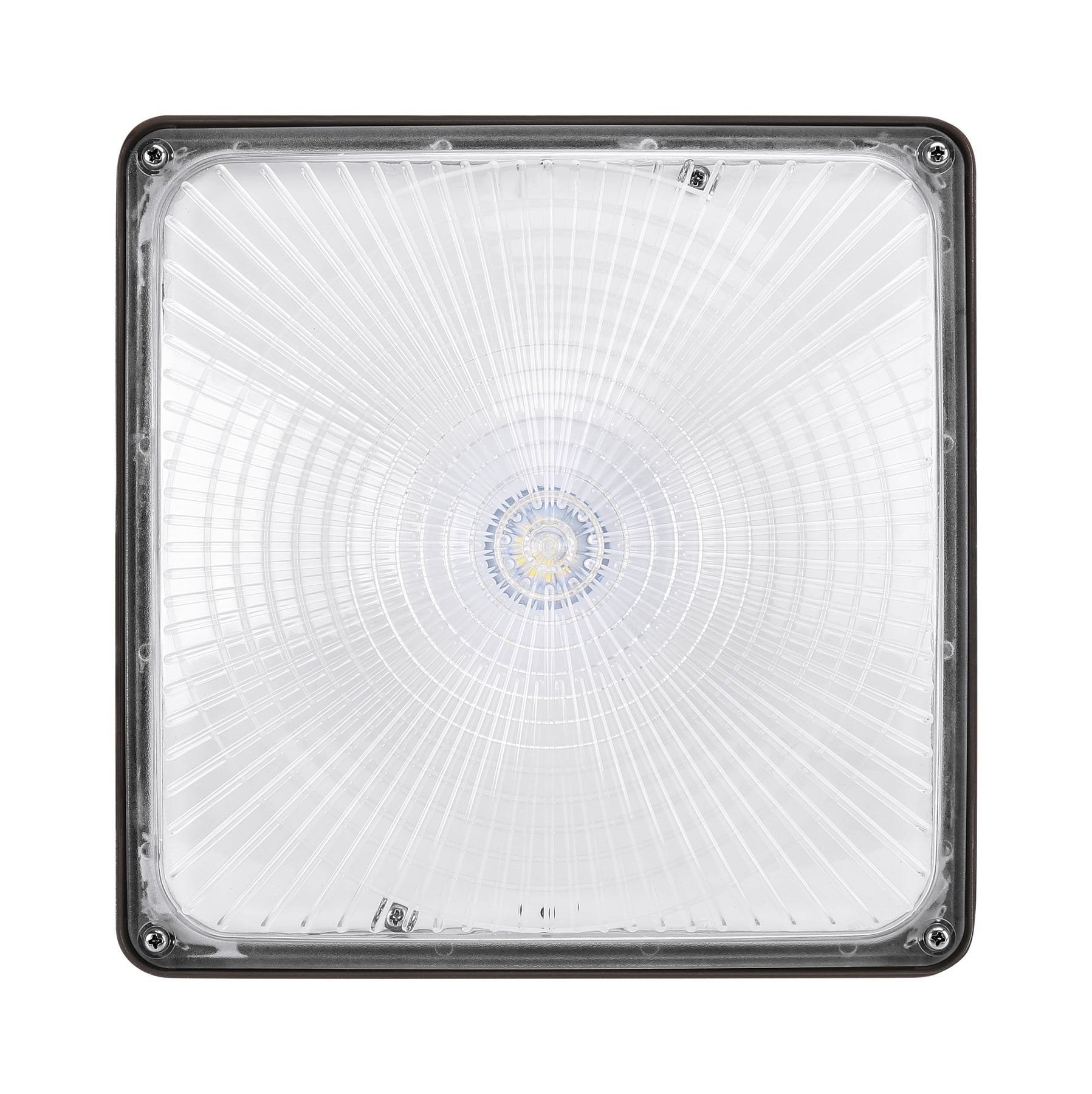 Square LED Canopy Light, 27W, 3800 Lumen Max, 4000K or 5000K, Dimmable, DLC 5.1 Premium, 120-277V