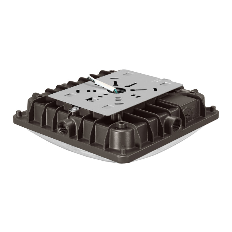 LED Canopy Light, 8000 Lumen Max, Wattage and CCT Selectable, 120-277V