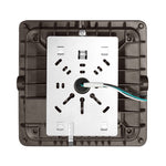 LED Canopy Light, 8000 Lumen Max, Wattage and CCT Selectable, 120-277V