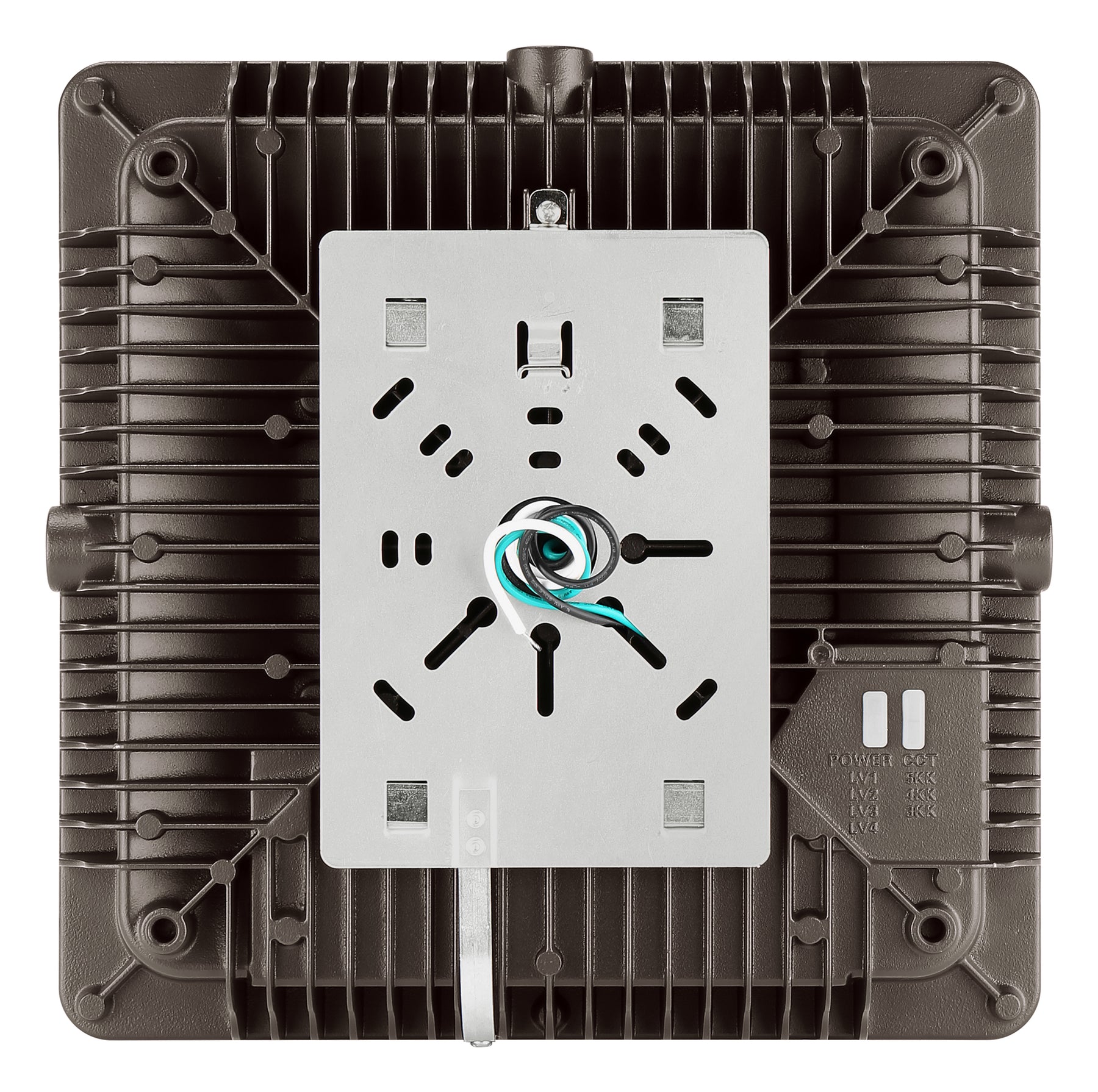 LED Canopy Light, 16,500 Lumen Max, Wattage and CCT Selectable, 120-277V