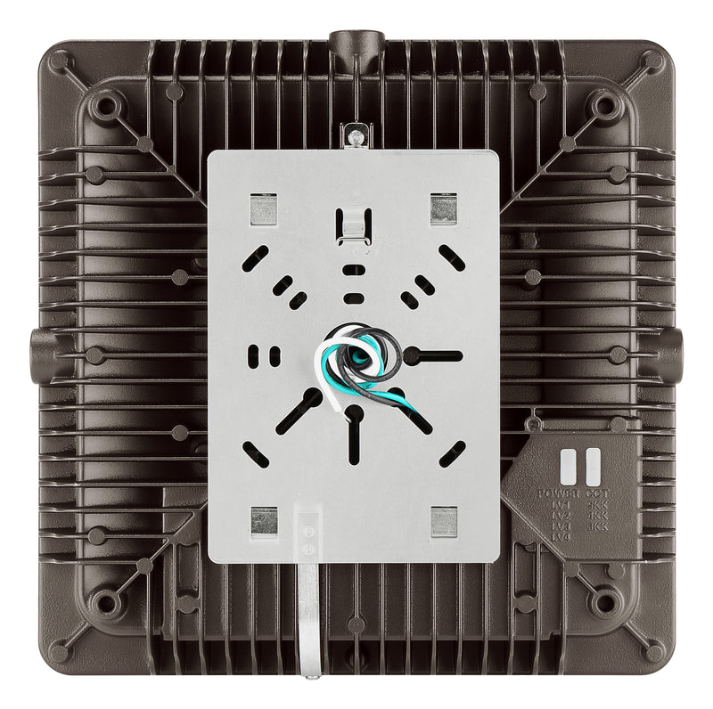 LED Canopy Light, 16,500 Lumen Max, Wattage and CCT Selectable, 120-277V