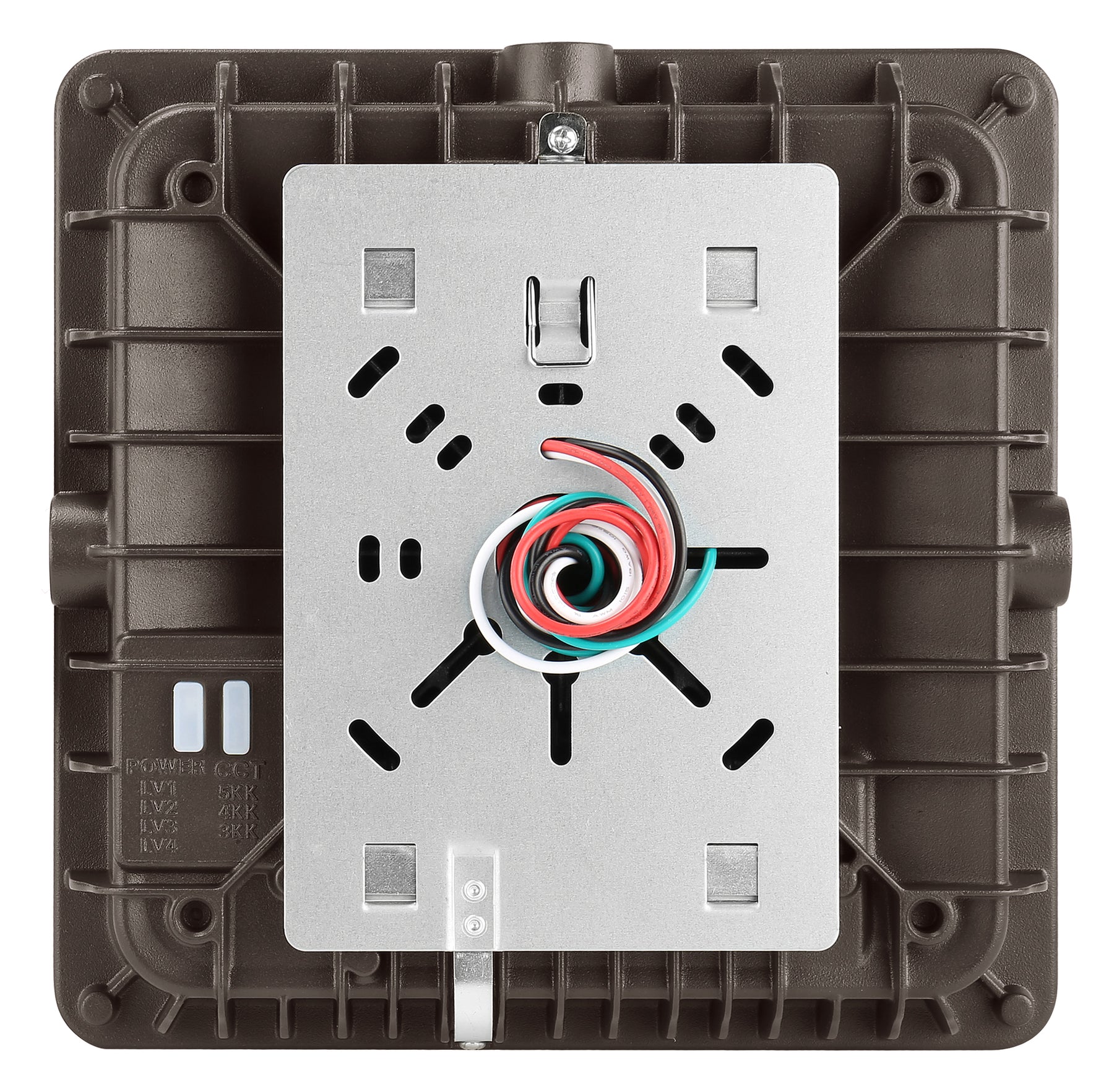 LED Canopy Light, 8000 Lumen Max, Wattage and CCT Selectable, 120-277V