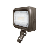 Brown outdoor flood light on a white background
