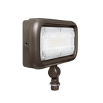Brown outdoor flood light on a white background