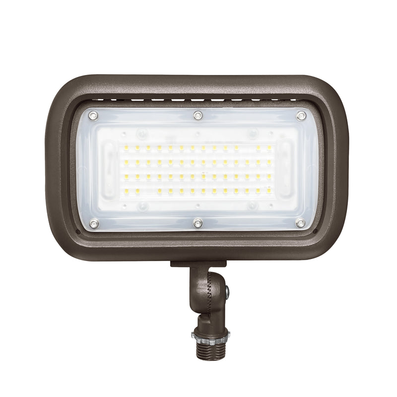 LED flood light on a white background