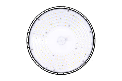 LED UFO High Bay, 150W, 22000 Lumens, CCT Selectable, 120-277V, Black Finish