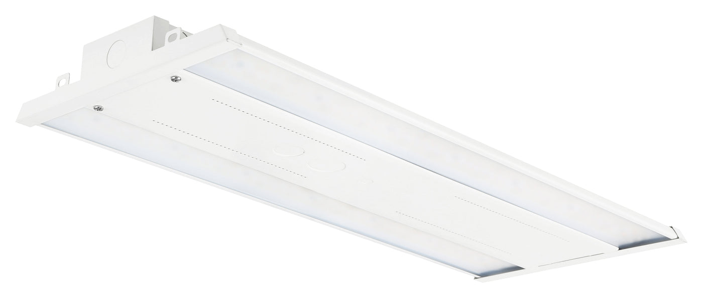 2FT Low Profile Bluetooth Linear High Bay, 90W/130W/180W/210W Selectable, 30,000 Lumens, 120-277V, CCT Selectable 4000K/5000K