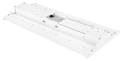 6PK 2FT Low Profile Bluetooth Linear High Bay, 90W/130W/180W/210W Selectable, 30,000 Lumens, 120-277V, CCT Selectable 4000K/5000K