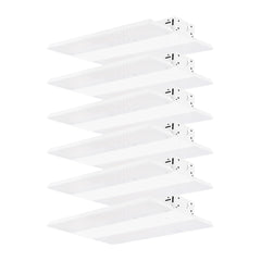 6PK 1FT LED Linear High Bay, 18,500 Lumen Max, Wattage and CCT Tunable, 120-277V or 347-480V