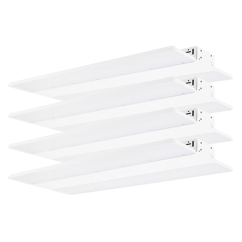 4PK 2FT LED Linear High Bay, 42,000 Lumen Max, Wattage and CCT Selectable, 120-277V or 347-480V