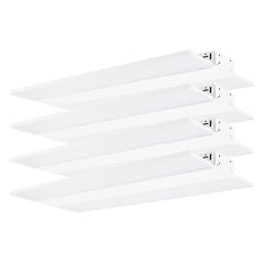 4PK 2FT LED Linear High Bay, 42,000 Lumen Max, Wattage and CCT Selectable, 120-277V or 347-480V
