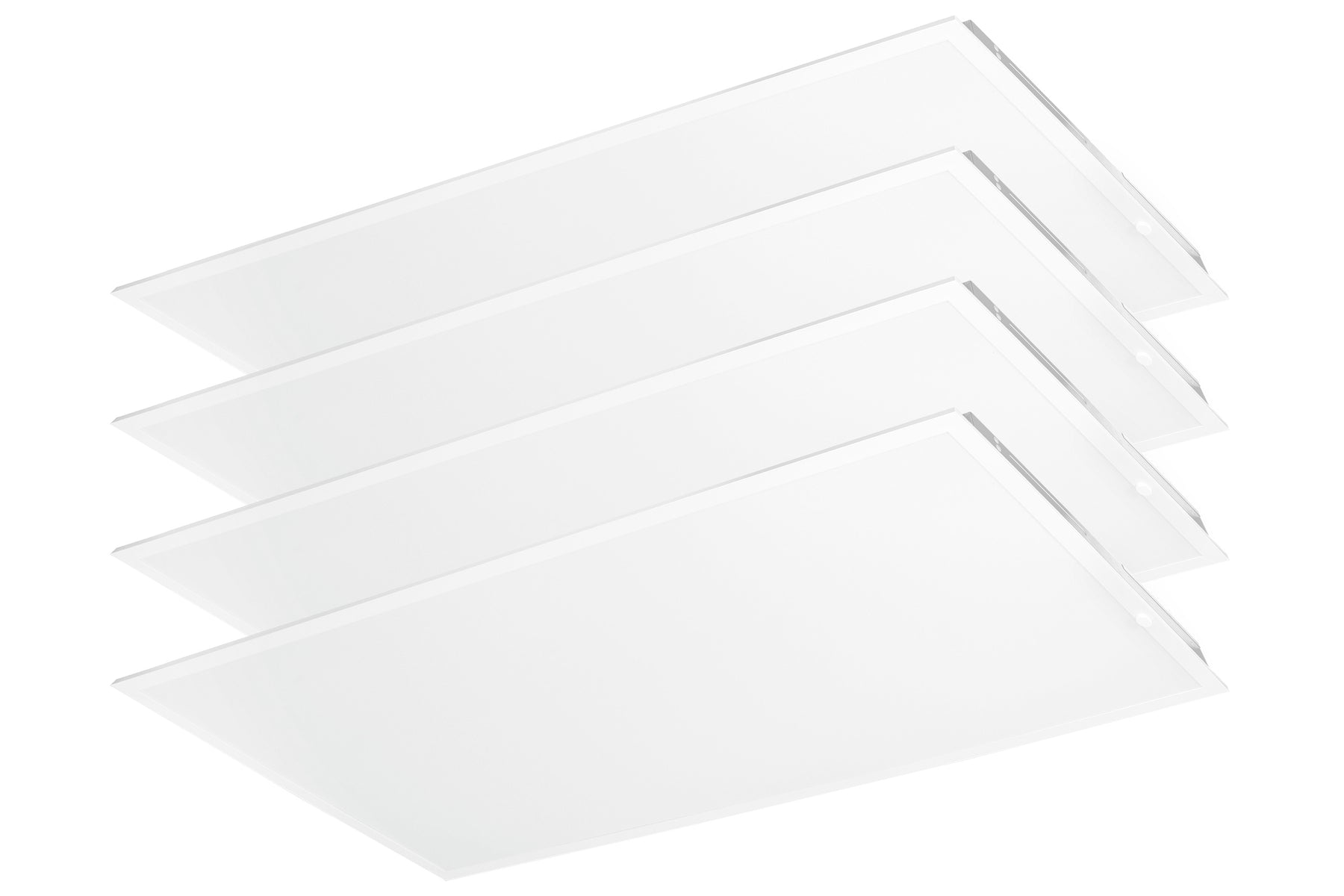4PK 2X4 LED Flat Panel, 5000 Lumen Max, Wattage and CCT Tunable, 120-277V, Sensor Ready