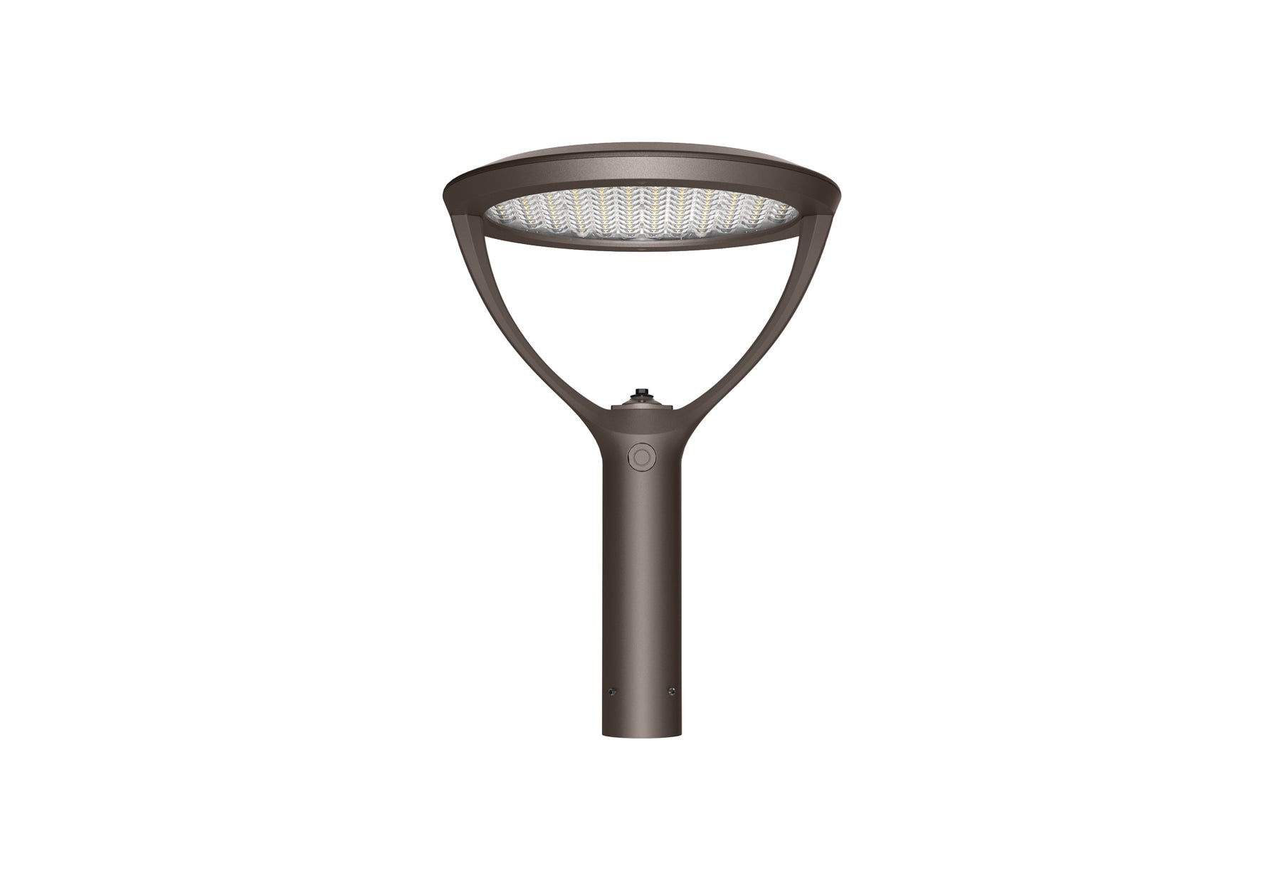 Street light with a unique design on a white background