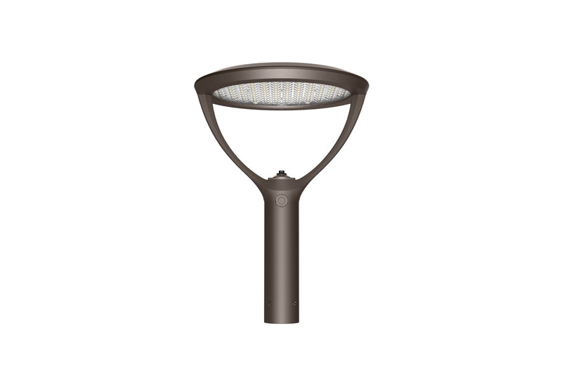 Street light with a unique design on a white background