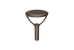 Brown metal tool with a handle on a white background
