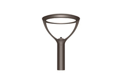 LED Post Top Light, 16,500 Lumen Max, Wattage and CCT Selectable, Frosted Diffuser, 120-347V