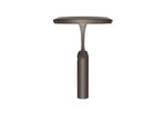 Dark brown outdoor lamp on a white background