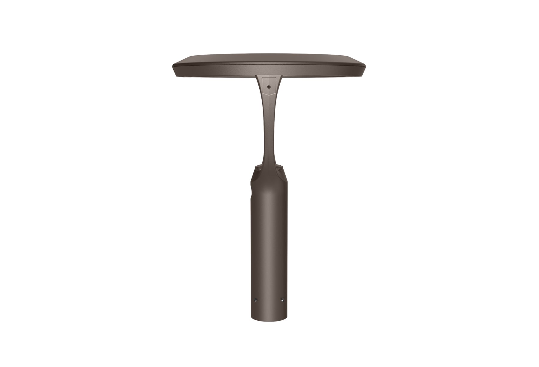 Dark brown outdoor lamp on a white background