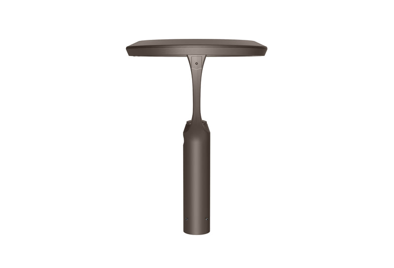 Dark brown outdoor lamp on a white background